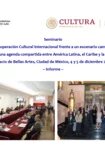 Reporte Seminario Cooperación Cultural