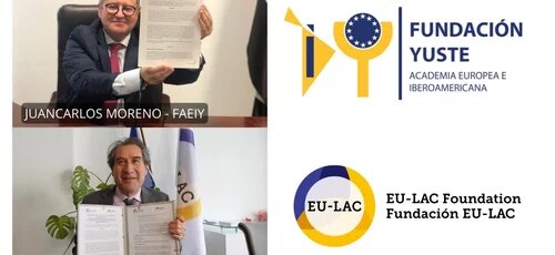 The EU-LAC Foundation and the Yuste Foundation signed a specific agreement.